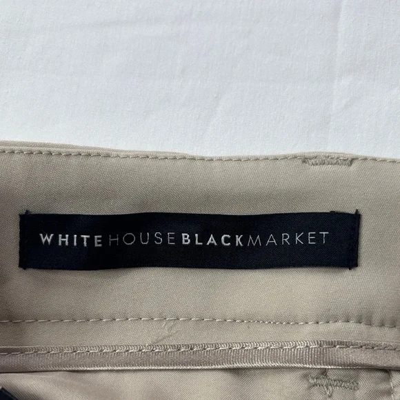 🤍 WHBM Cream Tailored 5" Shorts Size 2 Women's NWT Stretch Zip Button 🤍 - Picture 13 of 15